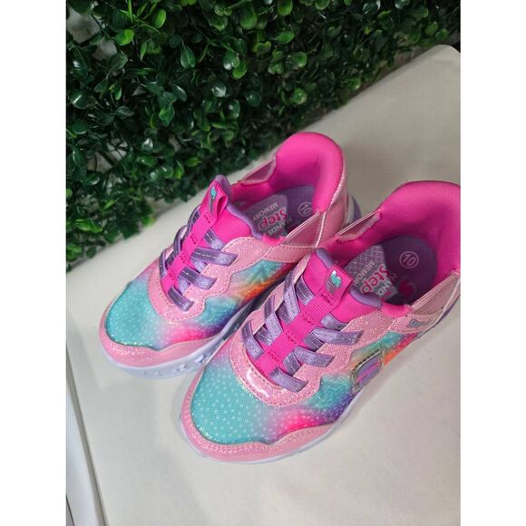 GIRLS SIZE 10 SPORT SKECHERS STEP INS MEMORY FOAM NEW WITHOUT BOX - Picture 4 of 7